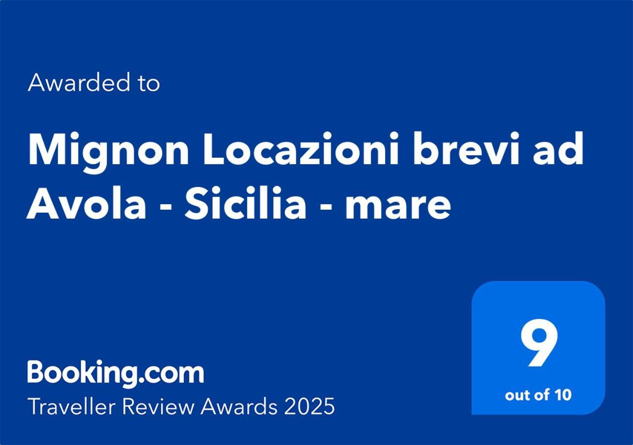 Апартаменты Mignon Locazioni Brevi Ad Avola - Sicilia - Mare Экстерьер фото